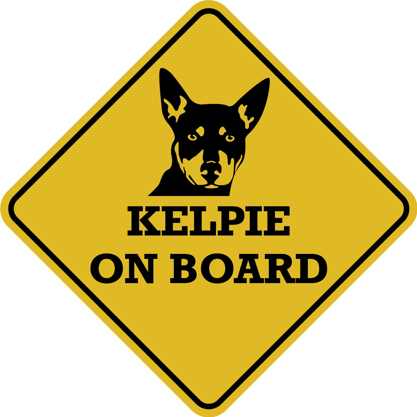 Kelpie On Board Sticker